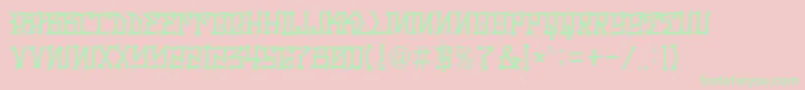 LosSantos Font – Green Fonts on Pink Background