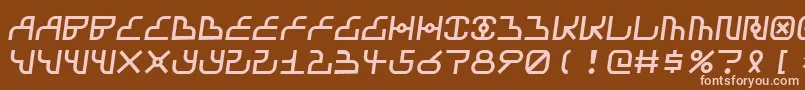 Airbag Font – Pink Fonts on Brown Background