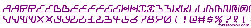 Airbag Font – Purple Fonts on White Background
