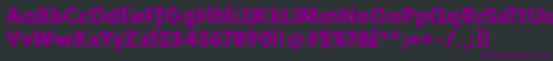 Folksblack-fontti – violetit fontit mustalla taustalla