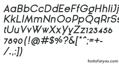 GinРІraSansSemiBoldOblique font – new Fonts