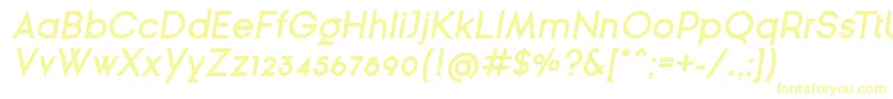 GinРІraSansSemiBoldOblique Font – Yellow Fonts