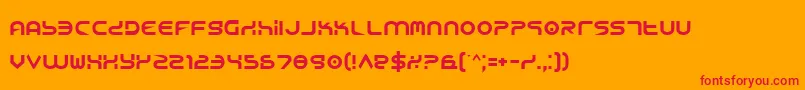 Yukon Font – Red Fonts on Orange Background
