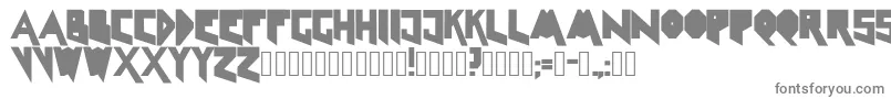 Linelineshapeclean-fontti – harmaat kirjasimet valkoisella taustalla