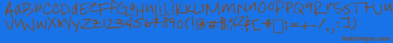 IStillBelieve Font – Brown Fonts on Blue Background
