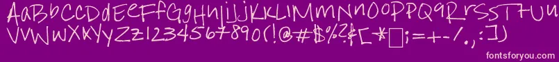 IStillBelieve Font – Pink Fonts on Purple Background