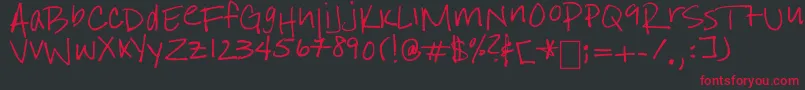 IStillBelieve Font – Red Fonts on Black Background