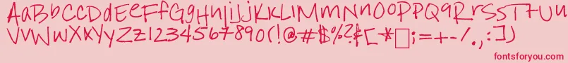 IStillBelieve Font – Red Fonts on Pink Background
