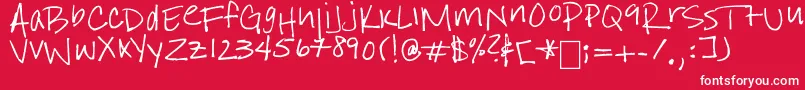 IStillBelieve Font – White Fonts on Red Background