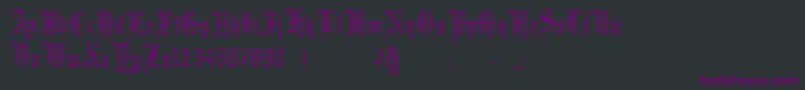 MinsterNo5 Font – Purple Fonts on Black Background