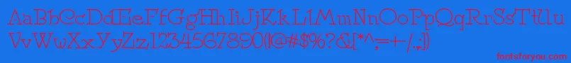 Speedballno2nf Font – Red Fonts on Blue Background