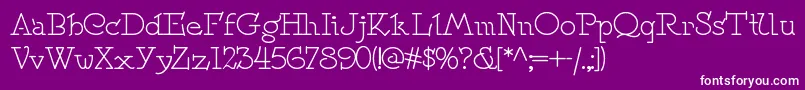 Speedballno2nf Font – White Fonts on Purple Background