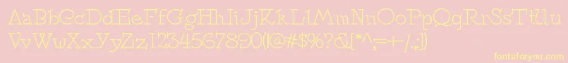 Speedballno2nf Font – Yellow Fonts on Pink Background