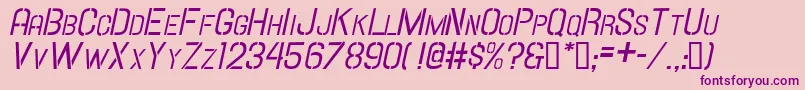 HallandaleStencilIt.ScJl Font – Purple Fonts on Pink Background