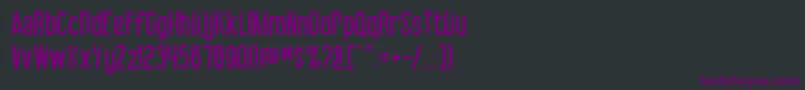 Шрифт Vibrolator – фиолетовые шрифты на чёрном фоне