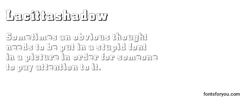 Обзор шрифта Lacittashadow