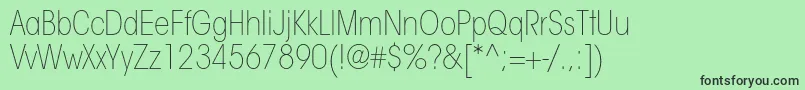 ItcavantgardestdXltcn Font – Black Fonts on Green Background