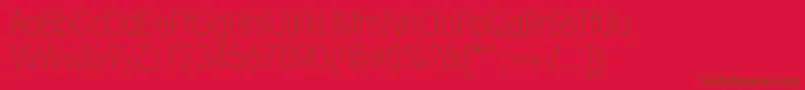 ItcavantgardestdXltcn Font – Brown Fonts on Red Background