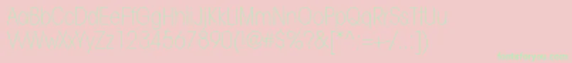 ItcavantgardestdXltcn Font – Green Fonts on Pink Background