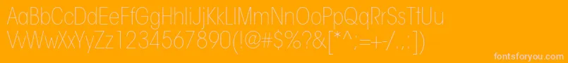 ItcavantgardestdXltcn Font – Pink Fonts on Orange Background