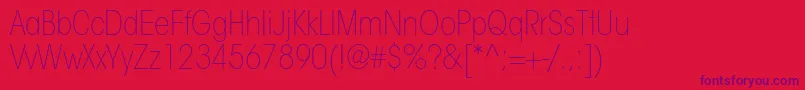 ItcavantgardestdXltcn Font – Purple Fonts on Red Background