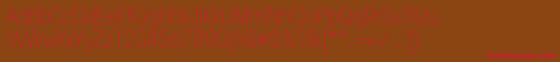ItcavantgardestdXltcn Font – Red Fonts on Brown Background