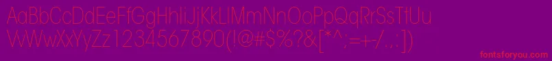 ItcavantgardestdXltcn Font – Red Fonts on Purple Background