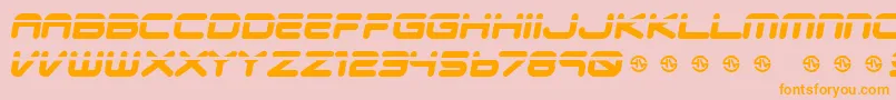 Шрифт Veloped – оранжевые шрифты на розовом фоне