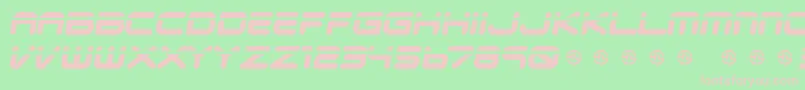 Fonte Veloped – fontes rosa em um fundo verde