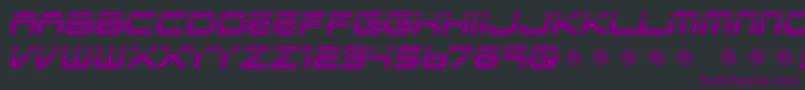 Veloped Font – Purple Fonts on Black Background