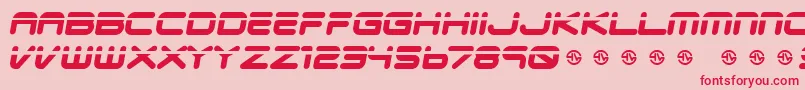 フォントVeloped – ピンクの背景に赤い文字