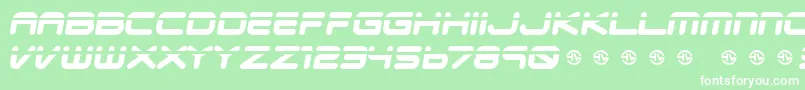 Veloped Font – White Fonts on Green Background