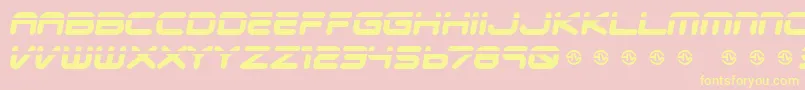 Veloped Font – Yellow Fonts on Pink Background