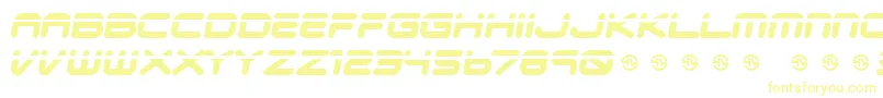 Шрифт Veloped – жёлтые шрифты на белом фоне