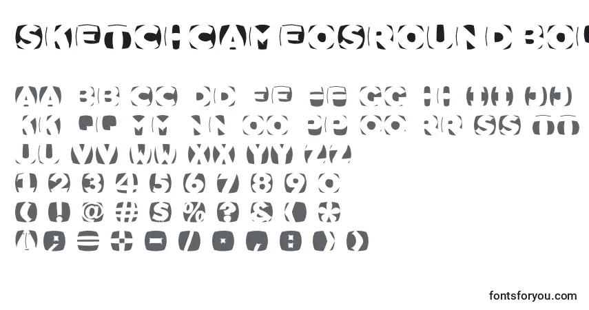 Czcionka SketchcameosroundBold – alfabet, cyfry, specjalne znaki