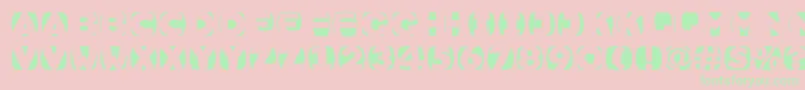 SketchcameosroundBold Font – Green Fonts on Pink Background