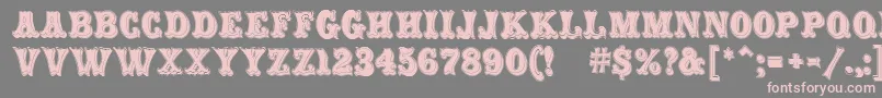 CarnivalMfRimmed Font – Pink Fonts on Gray Background