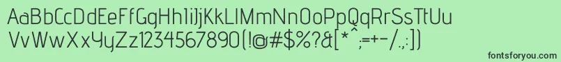 AdventproRegular Font – Black Fonts on Green Background