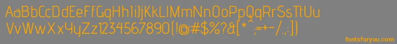 AdventproRegular Font – Orange Fonts on Gray Background