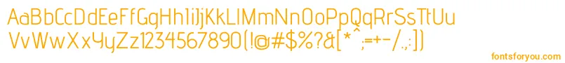 AdventproRegular Font – Orange Fonts on White Background