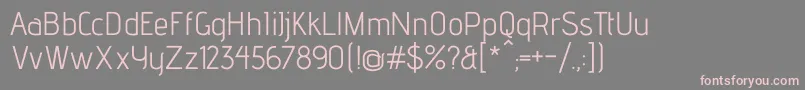 AdventproRegular Font – Pink Fonts on Gray Background