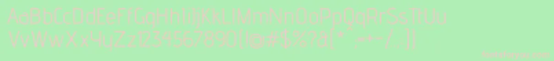 AdventproRegular Font – Pink Fonts on Green Background