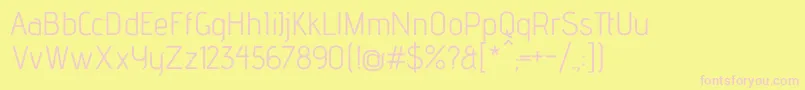 AdventproRegular Font – Pink Fonts on Yellow Background