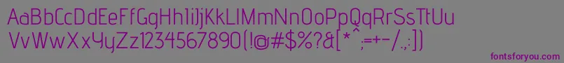 AdventproRegular Font – Purple Fonts on Gray Background