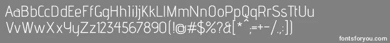 AdventproRegular Font – White Fonts on Gray Background