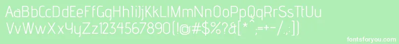 AdventproRegular Font – White Fonts on Green Background