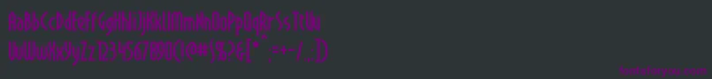 Crichton Font – Purple Fonts on Black Background