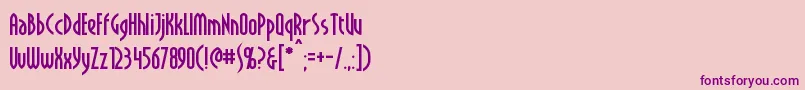 Crichton Font – Purple Fonts on Pink Background