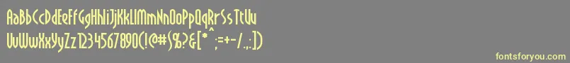 Crichton Font – Yellow Fonts on Gray Background