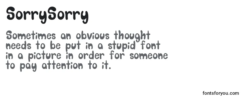 Шрифт SorrySorry